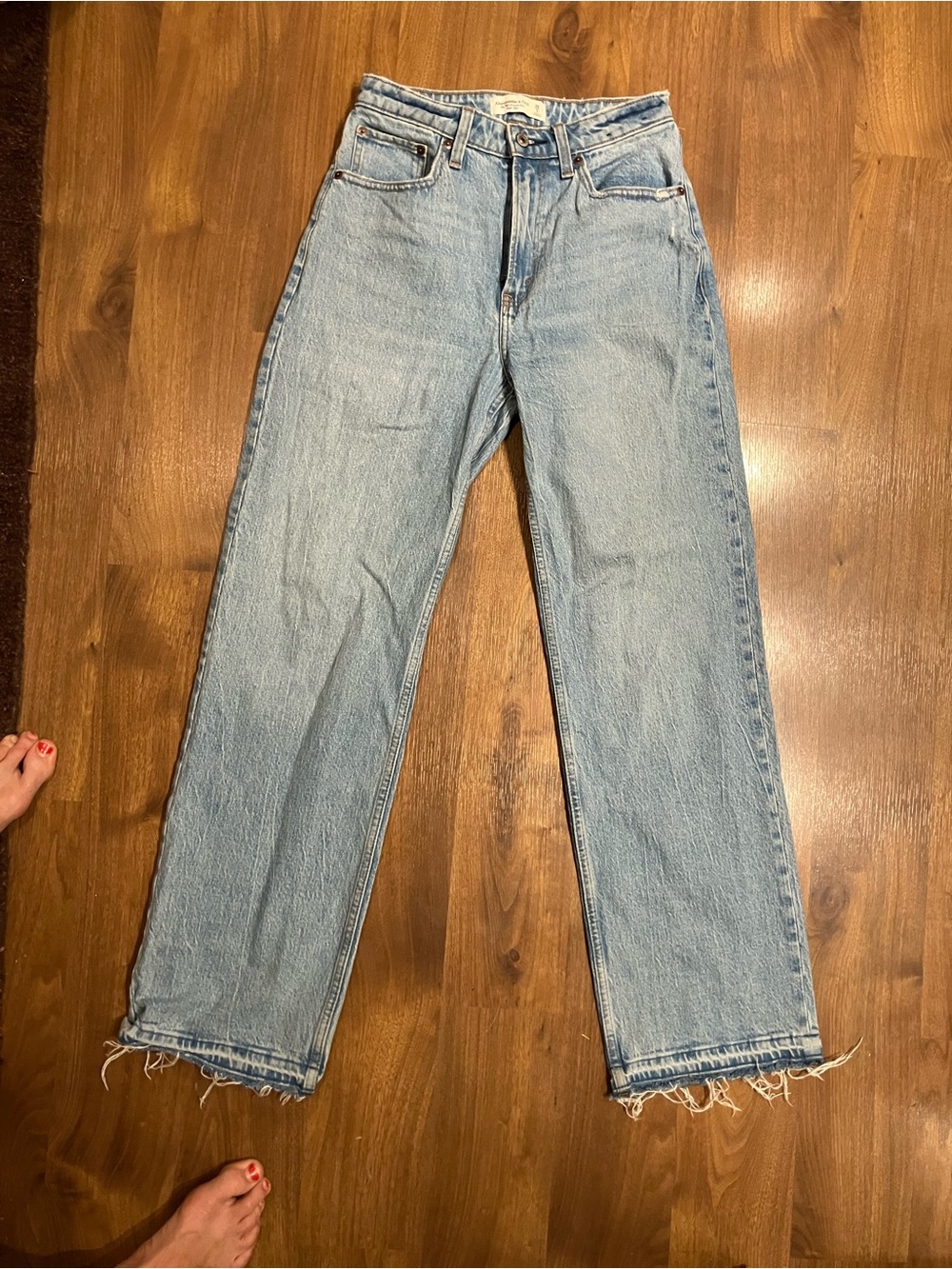 Abercrombie & Fitch Light Blue Straight Leg Jeans